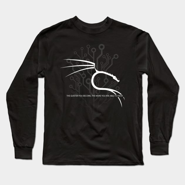 Kali Linux Backtrack with slogan Long Sleeve T-Shirt by rumsport